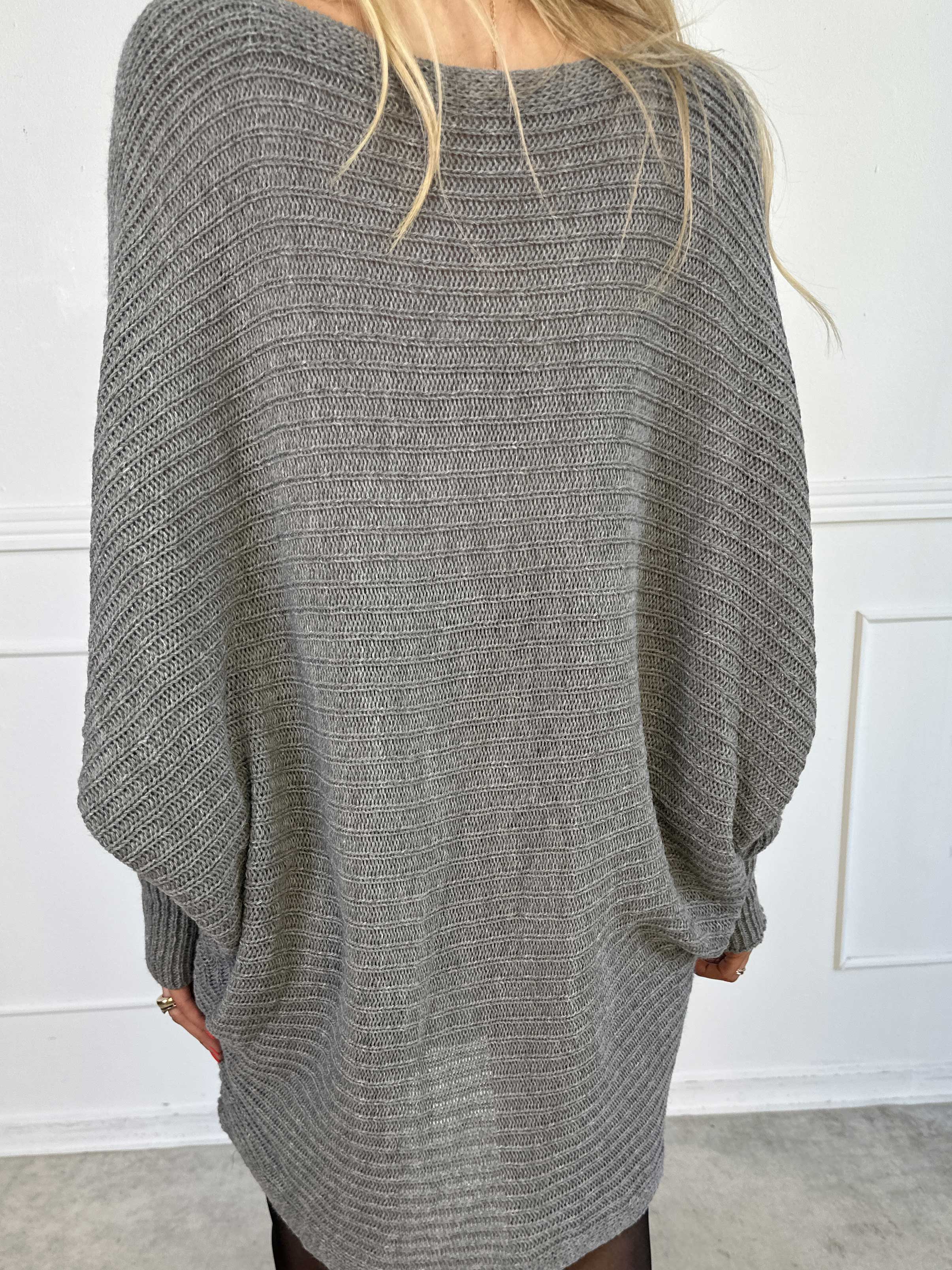 Gabbi - Oversized strik med flagermusærmer